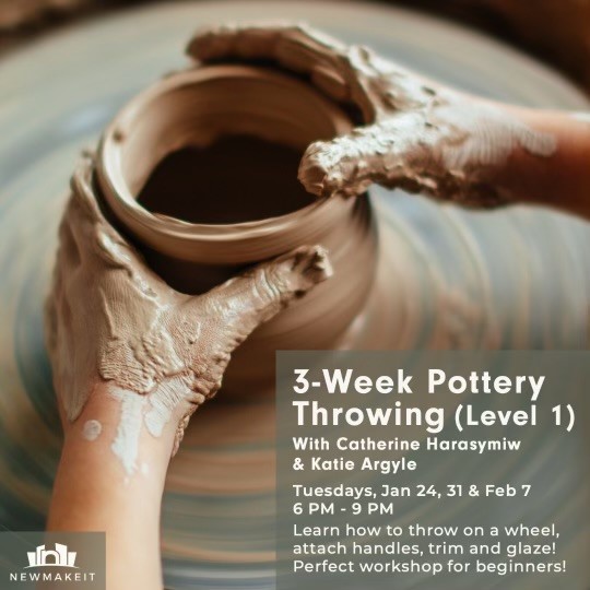 3-week pottery throwing class