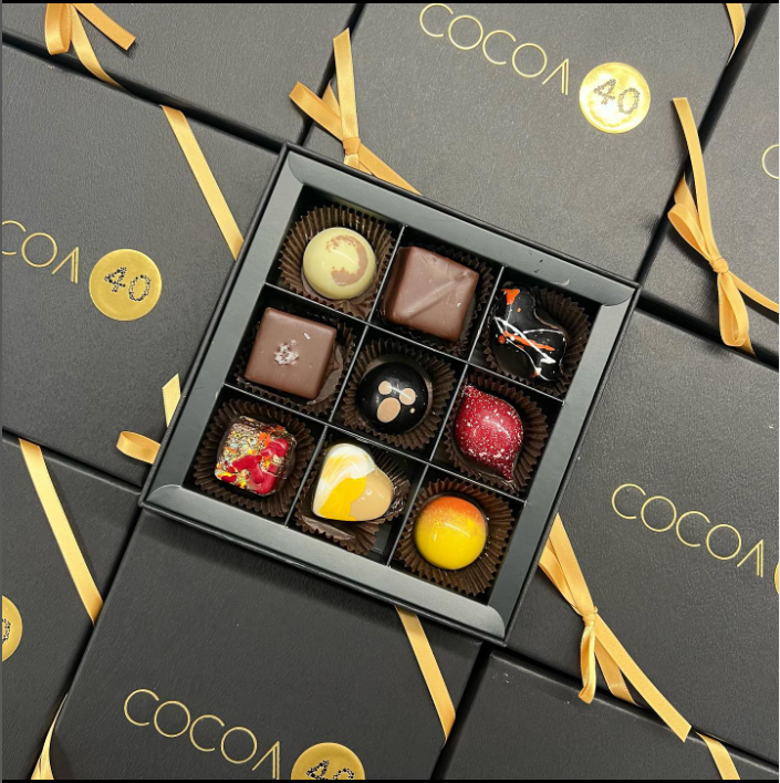 Box of chocolates from Cocoa40 in Newmarket, Ontario