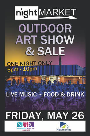 Nightmarket Outdoor Art Show and Sale poster